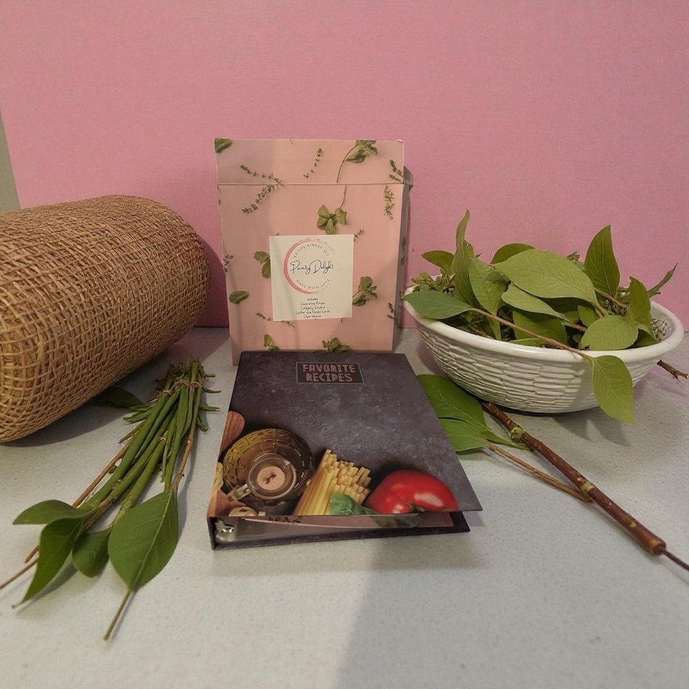 Pantry Delight Recipe Binder Set to Organize Personal Recipes New